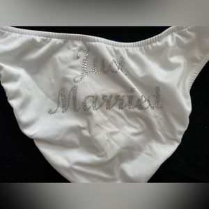 Just married bikini bottom bling size 8 Venus